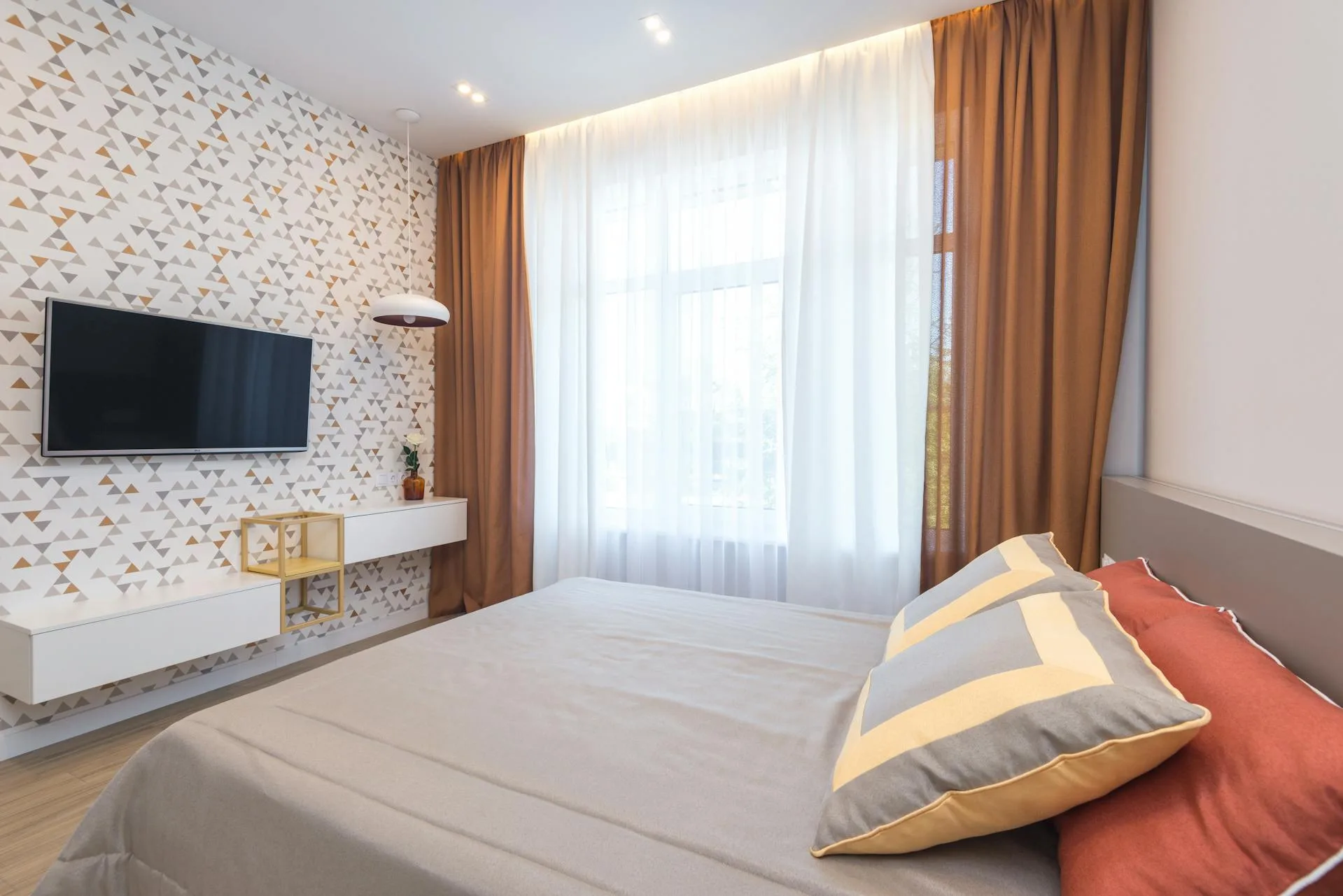 Luxury wallpaper installation in a Concord home by Dream Wall Creations